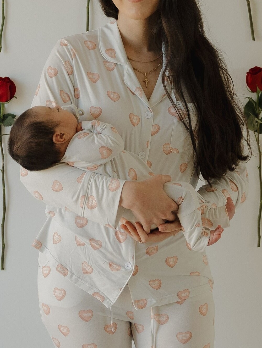 Forever French Women's Pajama Set in Love Notes